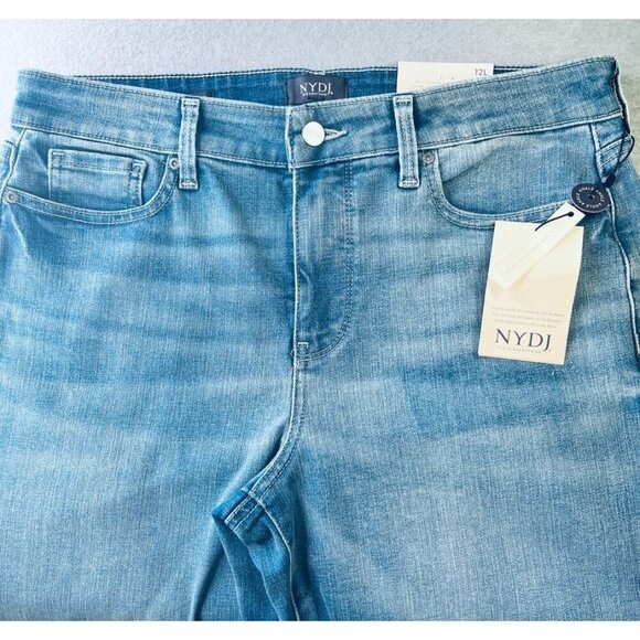 NYDJ Marilyn Straight Ankle Size 12 Long Lift X Tuck Technology - Picture 3 of 12